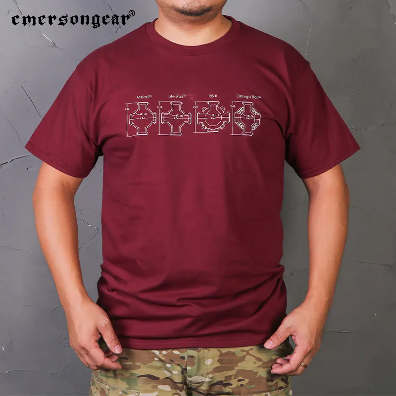 Outdoor Hunting T Shirts - Emersongear-Camiseta de cultura táctica, camisetas cortas