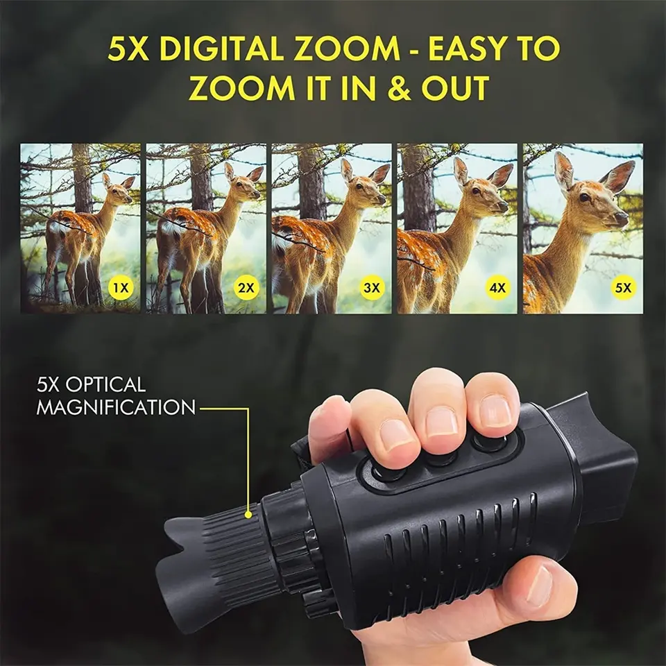 Outdoor Hunting Video Camera - Monocular con Cámara de Visión Nocturna