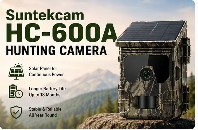 Outdoor Hunting Video Camera - Cámara de Vigilancia Solar para Fauna