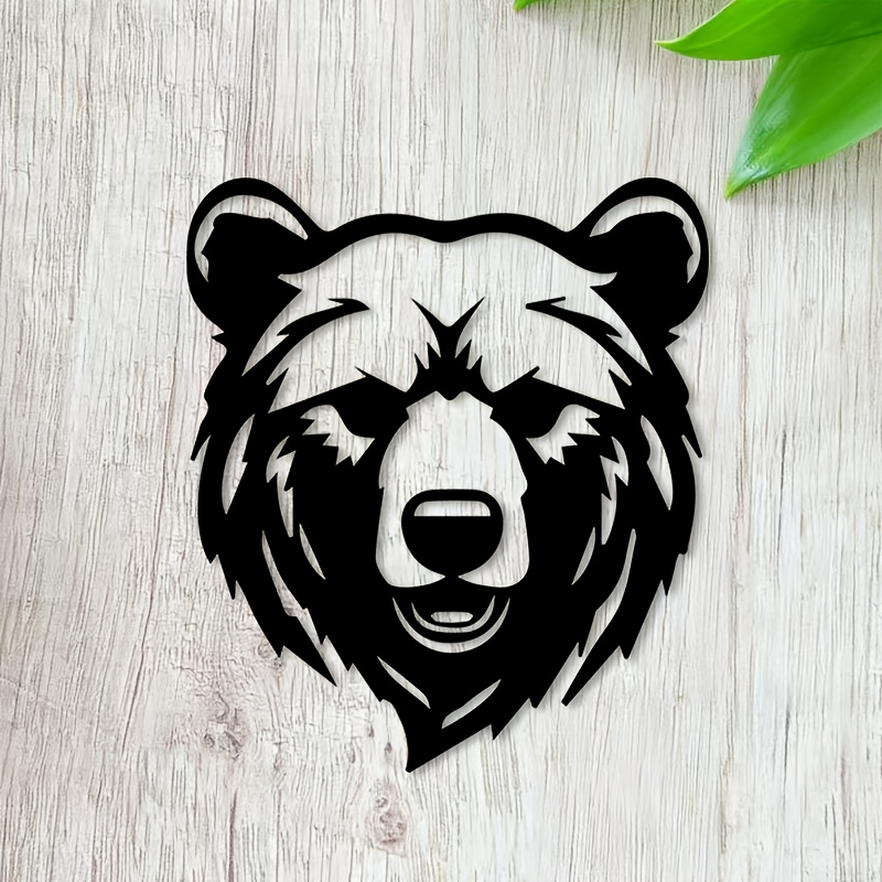 Hunting Outdoor Christmas Decorations - Arte Metálico de Pared de Oso