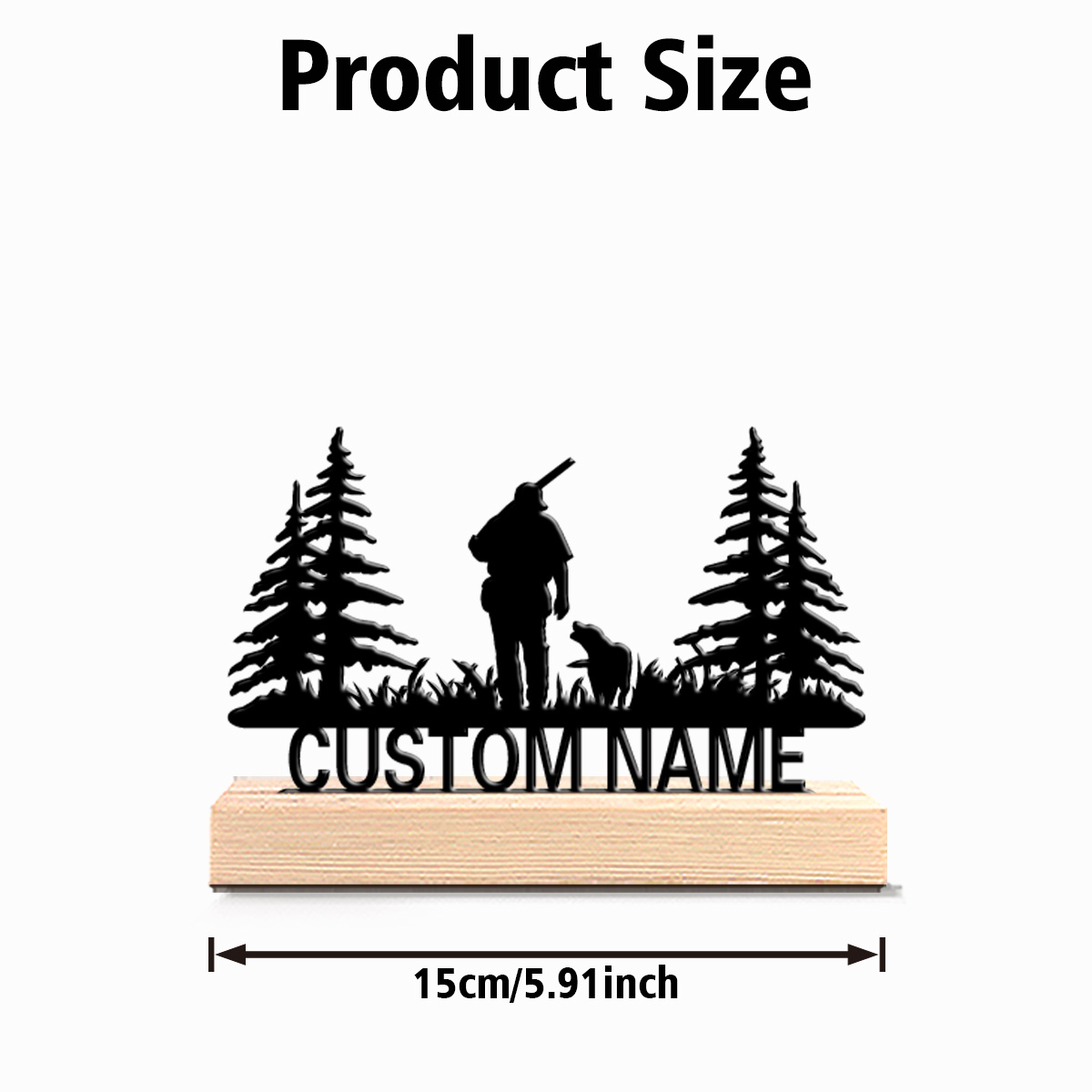 Estatua Metálica Personalizada - Hunting Outdoor Christmas Decorations reseña y precio