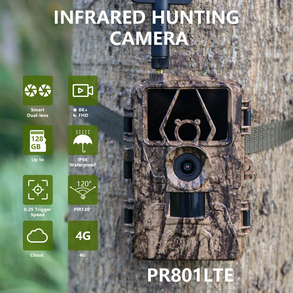 Cámara infrarroja HD8K para vi - Outdoor Hunting Video Camera reseña y precio