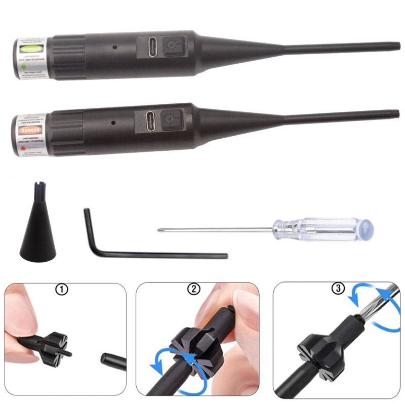 Kit de mira de orificio 12 ada - Laser Boresighter Kit reseña y precio