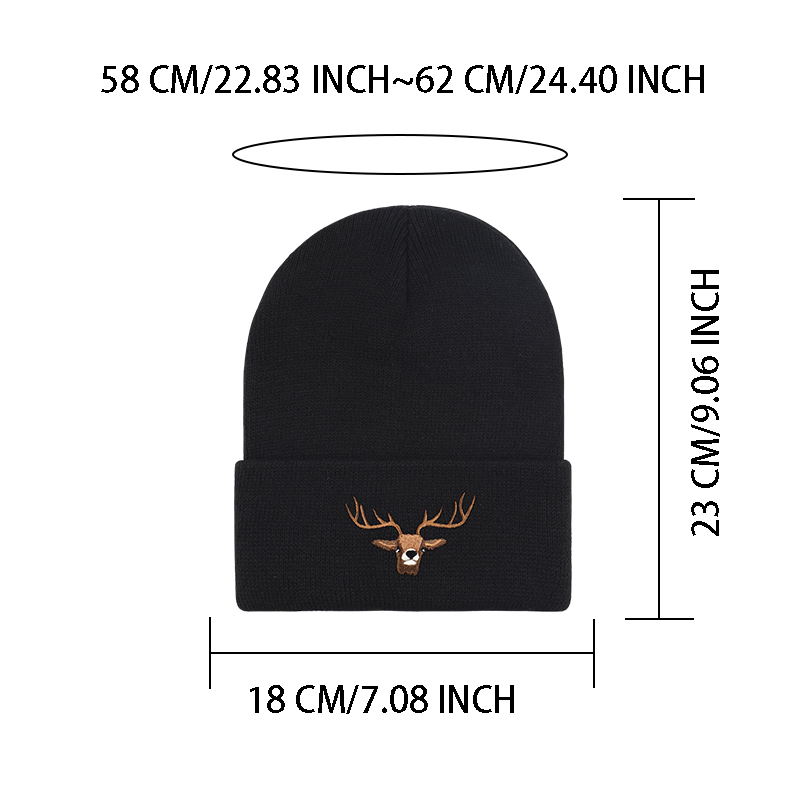 Gorro de Punto para Adultos co - Hunting Outdoor Christmas Decorations reseña y precio