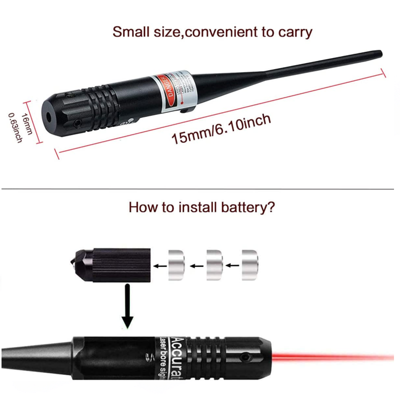 Kit de Colimador Láser Táctico - Laser Boresighter Kit reseña y precio