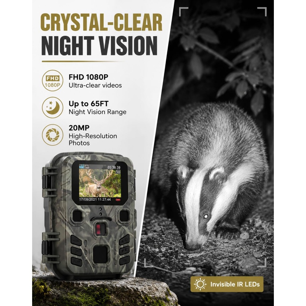 Minicámara con Visión Nocturna - Outdoor Hunting Video Camera reseña y precio