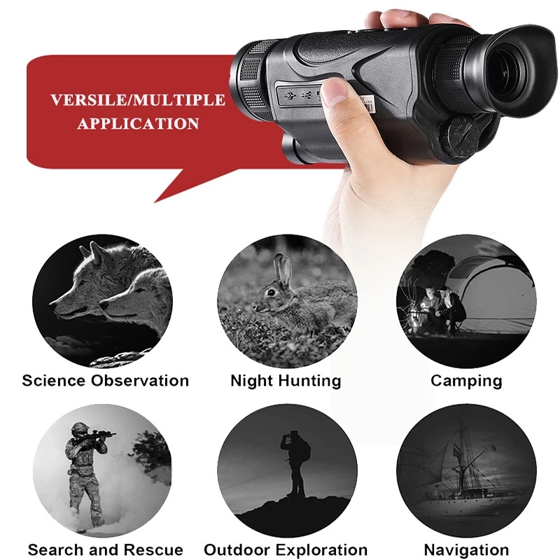 Cámara Monocular de visión noc - Outdoor Hunting Video Camera reseña y precio